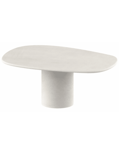 Geelong spisebord i mortex H75 x B180 x D120 cm - Råhvid