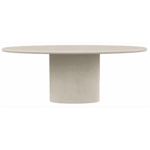 Hector ovalt spisebord i mortex H76 x B200 x D120 cm - Sand