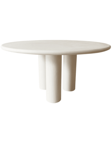 Monta rundt spisebord i mortex H75 x Ø140 cm - Råhvid