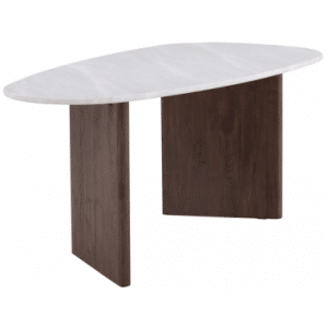 Vik spisebord i mdf H75 x B180 x D90 cm - Brun/Betongrå
